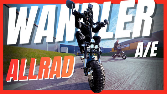 WANDLER A/E im Test: Zeigt den ersten Allrad-Elektroroller mit 2×1500 W Motorleistung, ideal für sportliches Fahren und anspruchsvolle Steigungen.