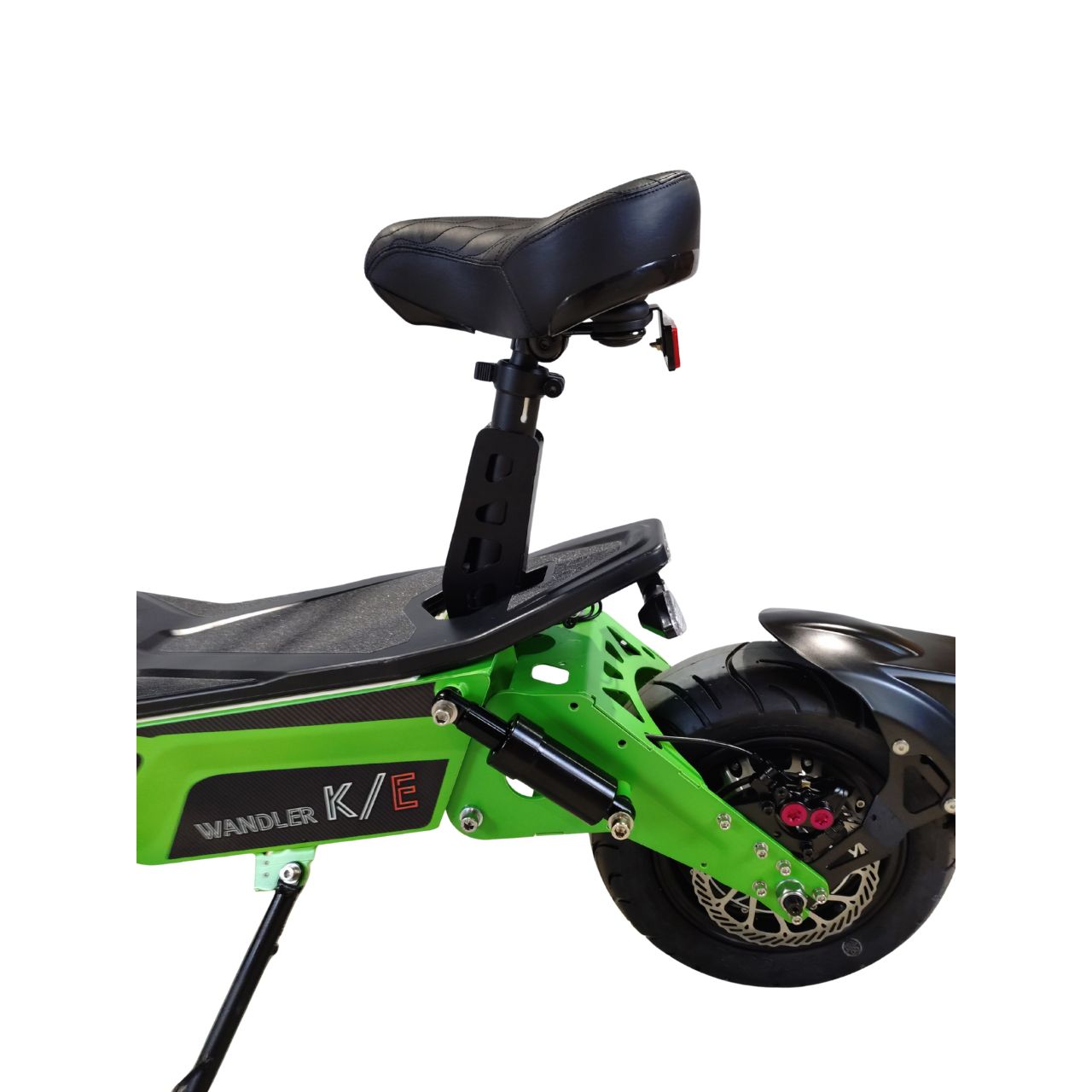 Detailaufnahme der Sattelstütze für WANDLER Elektroroller zur Reduzierung der Sitzhöhe um 15cm